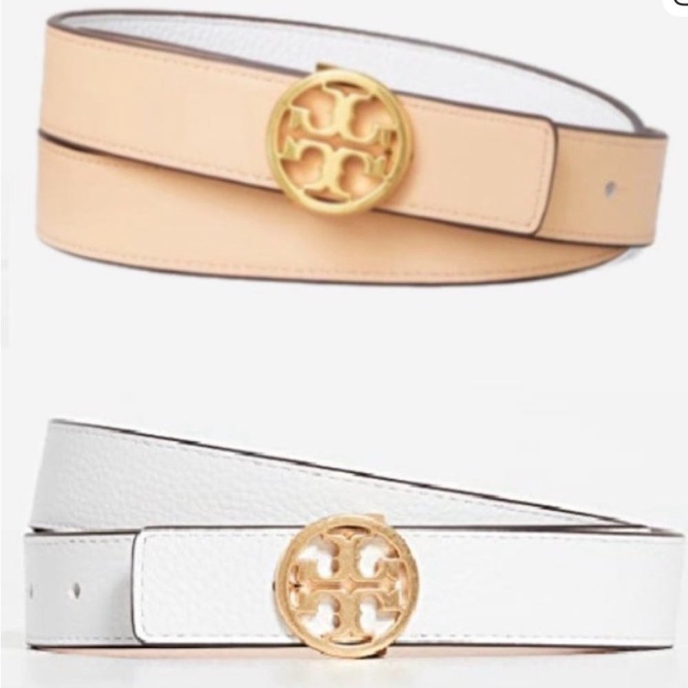 Tory Burch Miller 1.5’’ Reversible Logo Belt - Size M - NWT